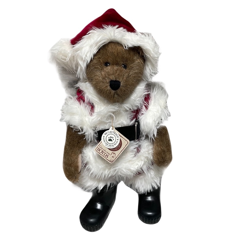 ❤️ BOYDS CLAUS KRINGLEBERRY 14” SANTA BEAR RETIRED IN 2011